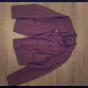 Vegan Burgundy jacket by Torrid